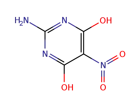 Molecular Structure of 80466-56-4 (2-AMINO-4,6-DIHYDROXY-5-NITROPYRIMIDINE)
