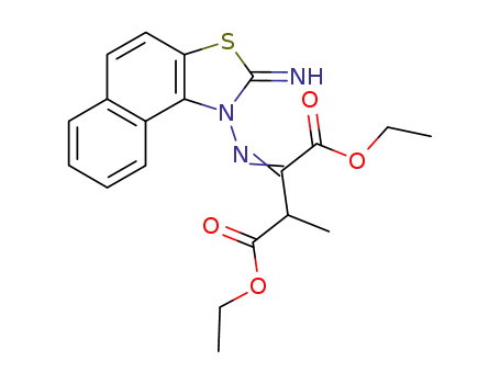 diethyl (E,Z)-2-(2-imino-3-naphtho<1,2-d>thiazolylimino)-3-methylsuccinate