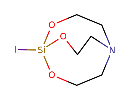 Molecular Structure of 33446-83-2 (2,8,9-Trioxa-5-aza-1-silabicyclo[3.3.3]undecane, 1-iodo-)