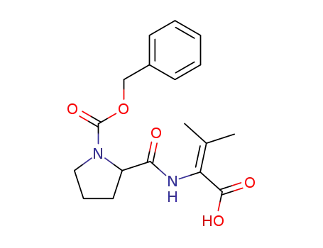Molecular Structure of 113586-10-0 (Valine, 2,3-didehydro-N-[1-[(phenylmethoxy)carbonyl]-DL-prolyl]-)