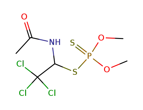 O,O-dimethyl S-(1-acetamido-2,2,2-trichloroethyl) phosphorodithioate