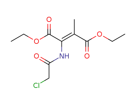 ethyl 2-chloroacetylamino-3-ethoxycarbonyl-2-butenoate