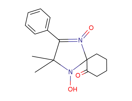 5,5-dimethyl-1-hydroxy-2-(spirocyclohexan-2-one 2)-4-phenyl-3-imidazoline 3-oxide