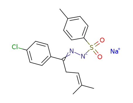 sodium salt of 1-(p-chlorophenyl)-4-methyl-3-penten-1-one N-tosylhydrazone