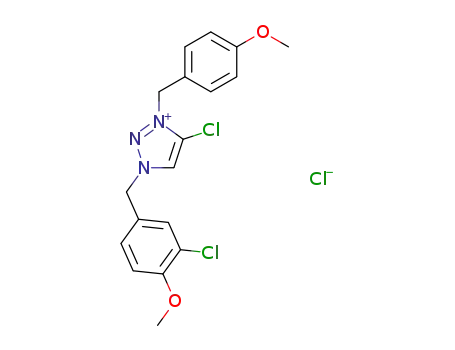5-Chloro-3-(3-chloro-4-methoxy-benzyl)-1-(4-methoxy-benzyl)-3H-[1,2,3]triazol-1-ium; chloride
