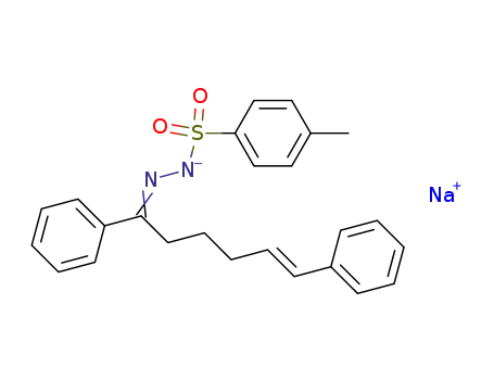 sodium salt of (E)-1,6-diphenyl-5-hexen-1-one N-tosylhydrazone
