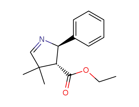 (2R,3R)-4,4-Dimethyl-2-phenyl-3,4-dihydro-2H-pyrrole-3-carboxylic acid ethyl ester