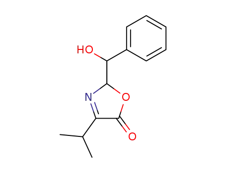 2,5-dihydro-4-(1-methylethyl)-5-oxo-2-(α-phenyl)-oxazolemethanol