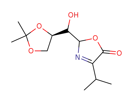 2-[((R)-2,2-Dimethyl-[1,3]dioxolan-4-yl)-hydroxy-methyl]-4-isopropyl-2H-oxazol-5-one