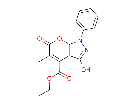 ethyl 1,6-dihydro-3-hydroxy-5-methyl-6-oxo-1-phenylpyrano<2,3-c>pyrazole-4-carboxylate