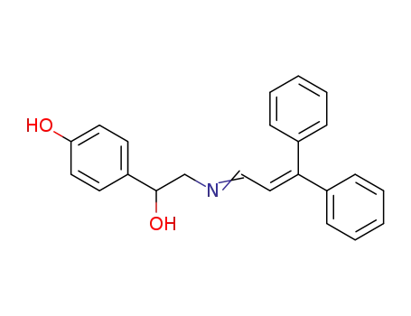 4-{2-[3,3-Diphenyl-prop-2-en-(E)-ylideneamino]-1-hydroxy-ethyl}-phenol