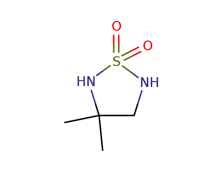Molecular Structure of 144432-67-7 (3,3-DIMETHYL-[1,2,5]THIADIAZOLIDINE 1,1-DIOXIDE)