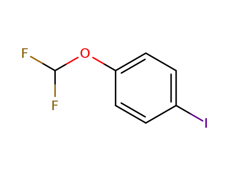 Molecular Structure of 128140-82-9 (4-(Difluoromethoxy)iodobenzene)