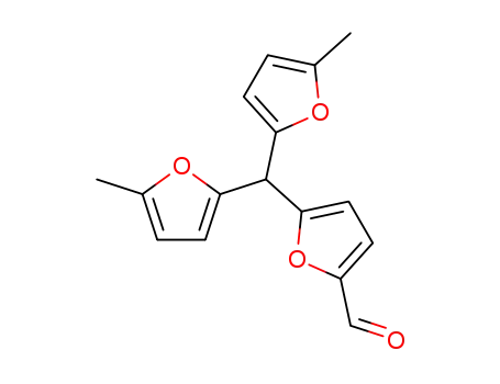 5-[Bis-(5-methyl-furan-2-yl)-methyl]-furan-2-carbaldehyde