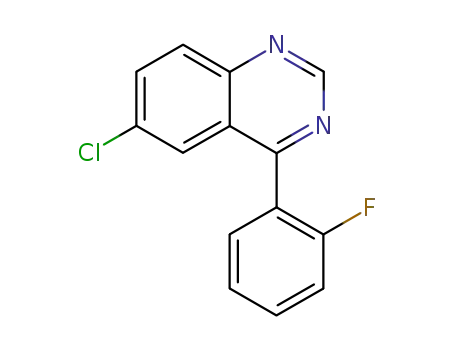 6-chloro-4-(2’-fluorophenyl)quinazoline