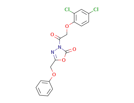 3-[2-(2,4-Dichloro-phenoxy)-acetyl]-5-phenoxymethyl-3H-[1,3,4]oxadiazol-2-one