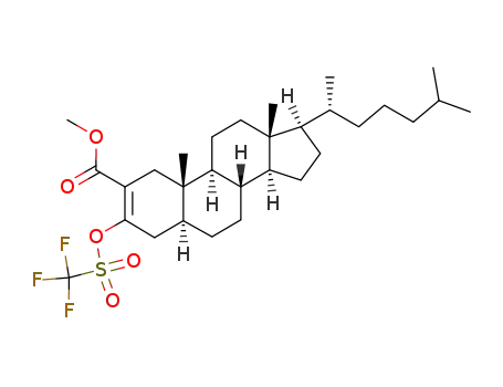 2-carboxymethyl-3-trifluoromethansulfonyloxy-5α-cholest-2-eno