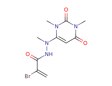 2-Bromo-acrylic acid N'-(1,3-dimethyl-2,6-dioxo-1,2,3,6-tetrahydro-pyrimidin-4-yl)-N'-methyl-hydrazide