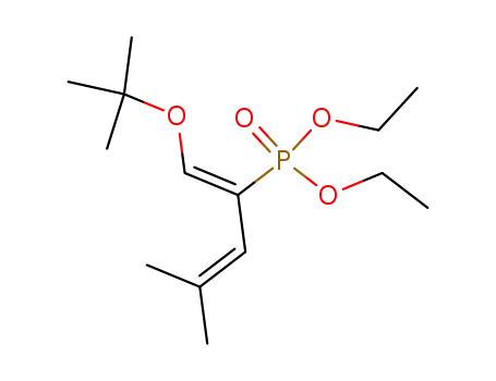 {1-[1-tert-Butoxy-meth-(Z)-ylidene]-3-methyl-but-2-enyl}-phosphonic acid diethyl ester