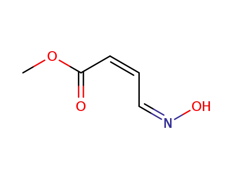 Molecular Structure of 183586-28-9 (2-Butenoic acid, 4-(hydroxyimino)-, methyl ester, (Z,Z)-)