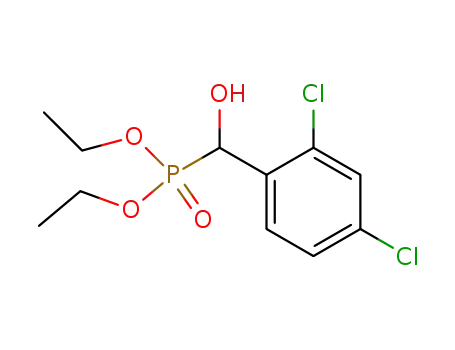 Molecular Structure of 6625-15-6 ((2,4-dichlorophenyl)-diethoxyphosphoryl-methanol)