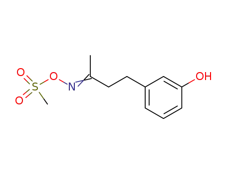 4-(3-hydroxyphenyl)butan-2-one methylsulfonyl oxime