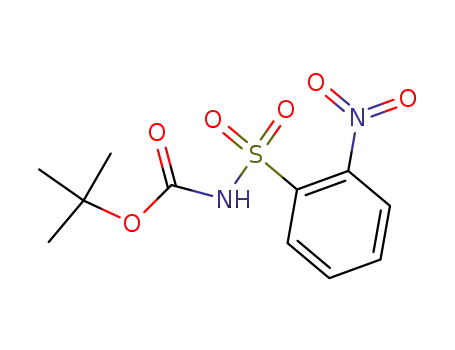 Molecular Structure of 198572-71-3 (n-(tert-butoxycarbonyl)-2-nitrobenzenesulfonamide)