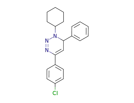 4-(4-Chloro-phenyl)-1-cyclohexyl-6-phenyl-1,6-dihydro-[1,2,3]triazine