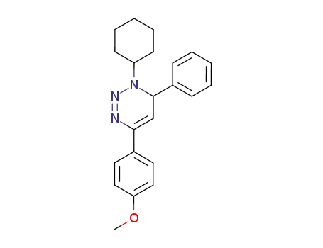 1-Cyclohexyl-4-(4-methoxy-phenyl)-6-phenyl-1,6-dihydro-[1,2,3]triazine