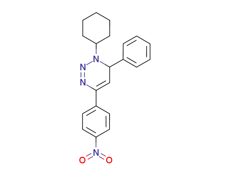 1-Cyclohexyl-4-(4-nitro-phenyl)-6-phenyl-1,6-dihydro-[1,2,3]triazine