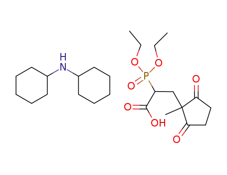 2-(Diethoxy-phosphoryl)-3-(1-methyl-2,5-dioxo-cyclopentyl)-propionic acid; compound with dicyclohexyl-amine