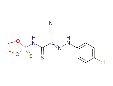 {[(4-chloro-phenyl)-hydrazono]-cyano-thioacetyl}-thiophosphoramidic acid O,O'-dimethyl ester