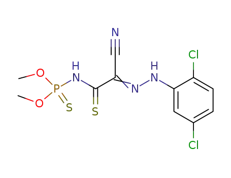 {cyano-[(2,5-dichloro-phenyl)-hydrazono]-thioacetyl}-thiophosphoramidic acid O,O'-dimethyl ester