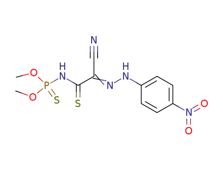 {cyano-[(4-nitro-phenyl)-hydrazono]-thioacetyl}-thiophosphoramidic acid O,O'-dimethyl ester
