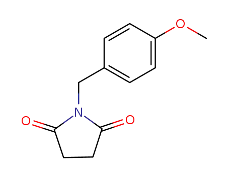 Molecular Structure of 108640-66-0 (2,5-Pyrrolidinedione, 1-[(4-methoxyphenyl)methyl]-)