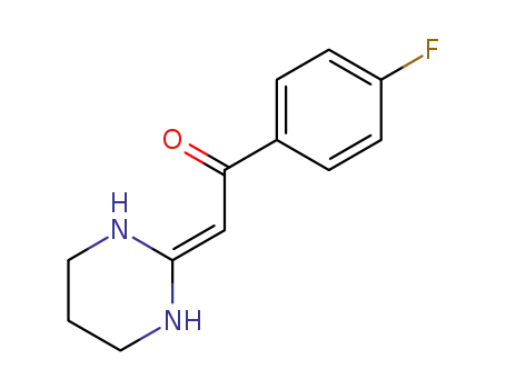 Molecular Structure of 251940-05-3 (Ethanone, 1-(4-fluorophenyl)-2-(tetrahydro-2(1H)-pyrimidinylidene)-)