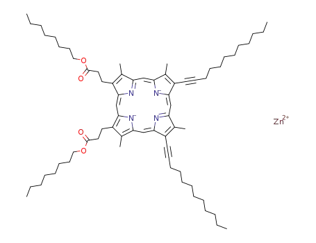 zinc-2,4-bis(1'-dodecynyl)deuteroporphyrin-IX dioctyl ester