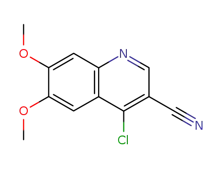 Molecular Structure of 214470-55-0 (4-CHLORO-6,7-DIMETHOXY-QUINOLINE-3-CARBONITRILE)