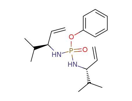 Molecular Structure of 345898-62-6 (Phosphorodiamidic acid, N,N'-bis[(1S)-1-(1-methylethyl)-2-propenyl]-,
phenyl ester)