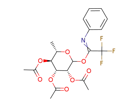 2,3,4-tri-O-acetyl-L-rhamnopyranosyl (N-phenyl)-2,2,2-trifluoroacetimidate