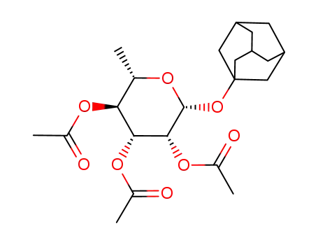 Acetic acid (2R,3R,4R,5S,6S)-4,5-diacetoxy-2-(adamantan-1-yloxy)-6-methyl-tetrahydro-pyran-3-yl ester