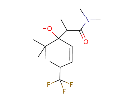 3-tert-butyl-7,7,7-trifluoro-3-hydroxy-2,6-dimethyl-hept-4-enoic acid dimethylamide