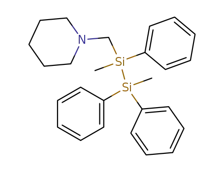 rac-1,2-dimethyl-1,2,2-triphenyl-1-(N-piperidinomethyl)disilane