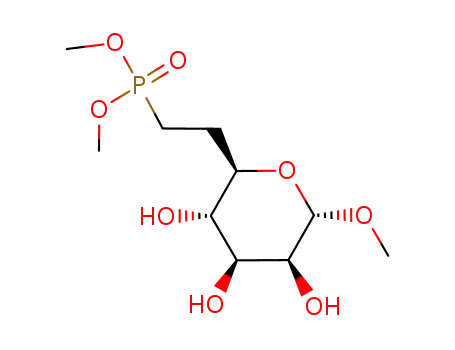 [2-((2R,3S,4S,5S,6S)-3,4,5-Trihydroxy-6-methoxy-tetrahydro-pyran-2-yl)-ethyl]-phosphonic acid dimethyl ester