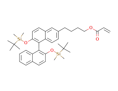 acrylic acid 4-[2,2'-bis-(tert-butyl-dimethyl-silanyloxy)-[1,1']binaphthalenyl-6-yl]-butyl ester