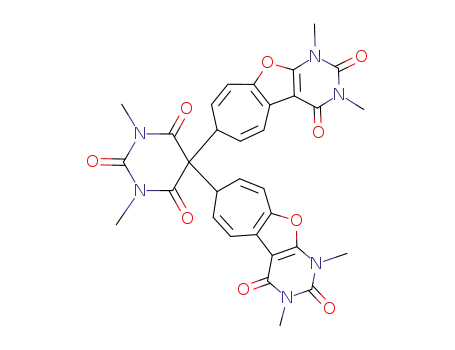 5,5-bis-(1,3-dimethyl-2,4-dioxo-1,3,4,7-tetrahydro-2H-10-oxa-1,3-diaza-benzo[a]azulen-7-yl)-1,3-dimethyl-pyrimidine-2,4,6-trione