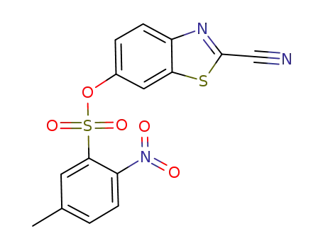 2-cyanobenzothiazol-6-yl 2-nitro-5-methylbenzenesulfonate