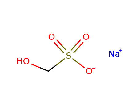 870-72-4,Sodium formaldehyde bisulfite,Methanesulfonicacid, hydroxy-, monosodium salt (8CI,9CI);Methanesulfonic acid, hydroxy-,sodium salt (6CI);Hydroxymethanesulfonic acid sodium salt;Monosodiumhydroxymethanesulfonate;Sodium formaldehyde bisulfite;Sodiumhydroxymethanesulfonate;Sodium hydroxymethylsulfonate;