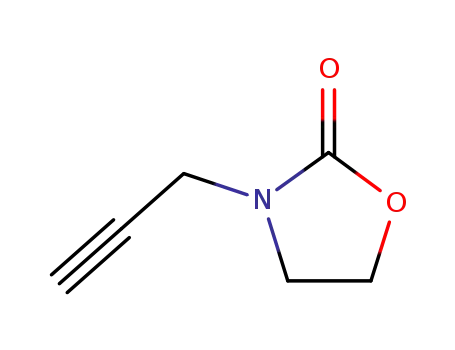 Molecular Structure of 823-53-0 (2-Oxazolidinone, 3-(2-propynyl)-)