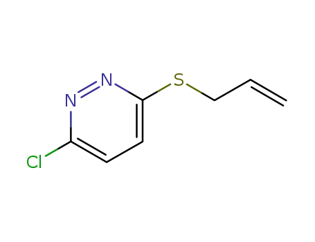 Molecular Structure of 51389-01-6 (Pyridazine, 3-chloro-6-(2-propenylthio)-)
